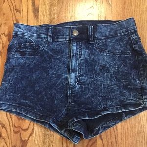 Forever 21 Distressed Denim High-Waisted Shorts